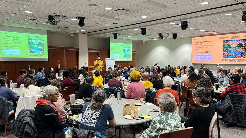 Plus d'une centaine de représentants des organisations membres du CSPL se réunissent
pour suivre une formation à l'intervention rapide inspirée de la théologie de la libération
et des derniers jours du Jésus historique (le 7 février 2026) - crédit : Derek Carter